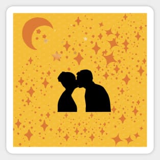 Kissing couple Sticker